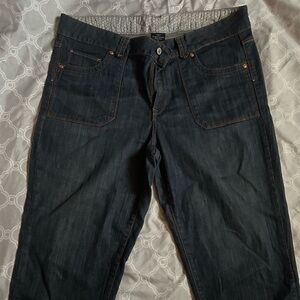 Women’s Dark Blue Jeans Capris